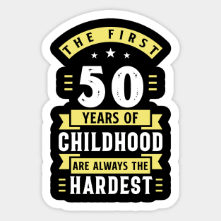 50 Years of Childhood Sticker